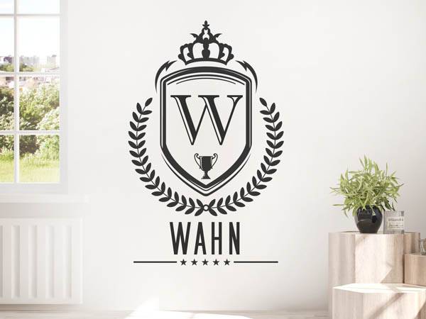 Wandtattoo Wahn Wappen