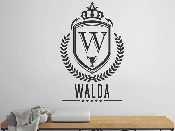 Wandtattoo Walda Wappen