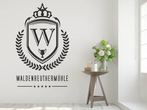 Wandtattoo Waldenreuthermühle Wappen