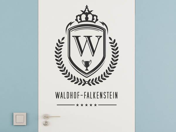Wandtattoo Waldhof-Falkenstein Wappen
