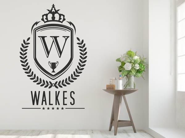 Wandtattoo Walkes Wappen