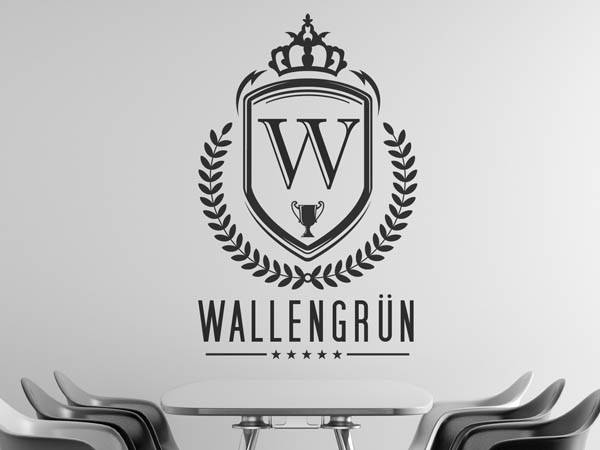 Wandtattoo Wallengrün Wappen
