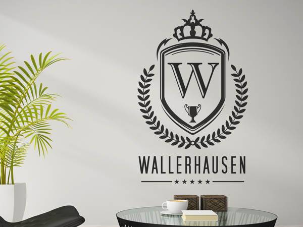 Wandtattoo Wallerhausen Wappen