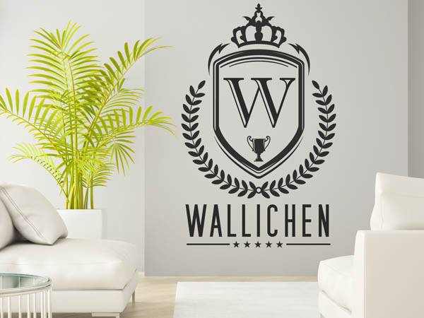Wandtattoo Wallichen Wappen