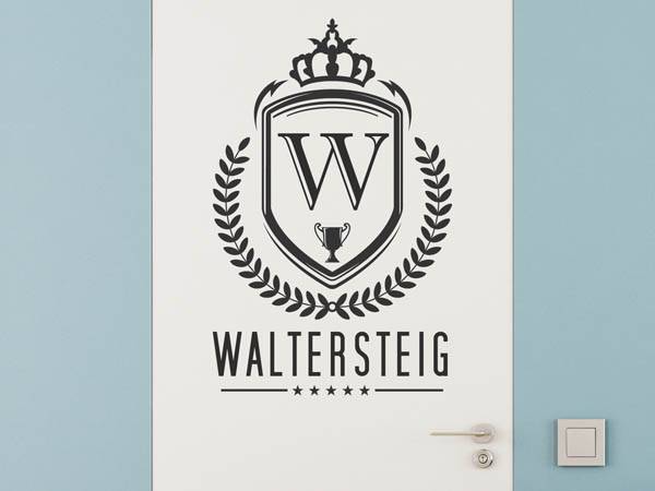 Wandtattoo Waltersteig Wappen