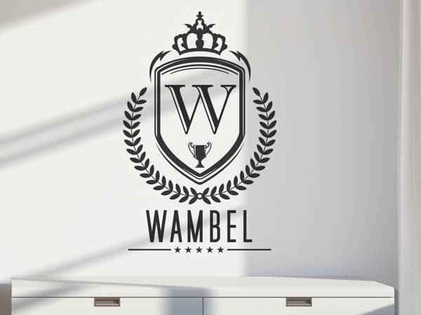 Wandtattoo Wambel Wappen