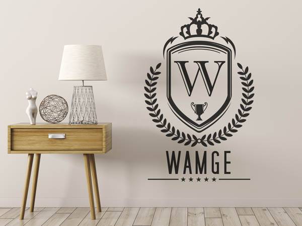 Wandtattoo Wamge Wappen