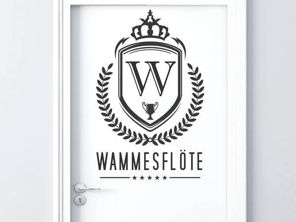 Wandtattoo Wammesflöte Wappen