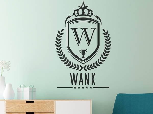 Wandtattoo Wank Wappen