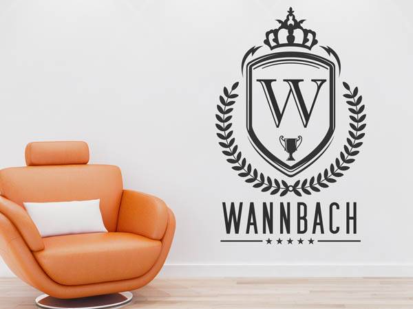 Wandtattoo Wannbach Wappen