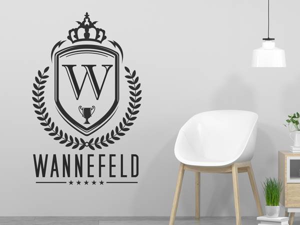 Wandtattoo Wannefeld Wappen