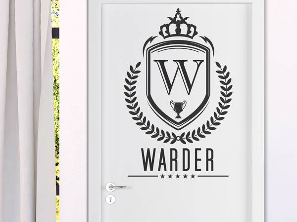 Wandtattoo Warder Wappen