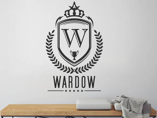Wandtattoo Wardow Wappen