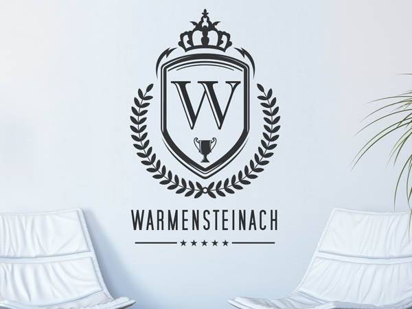 Wandtattoo Warmensteinach Wappen