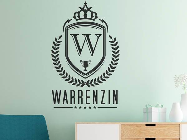 Wandtattoo Warrenzin Wappen