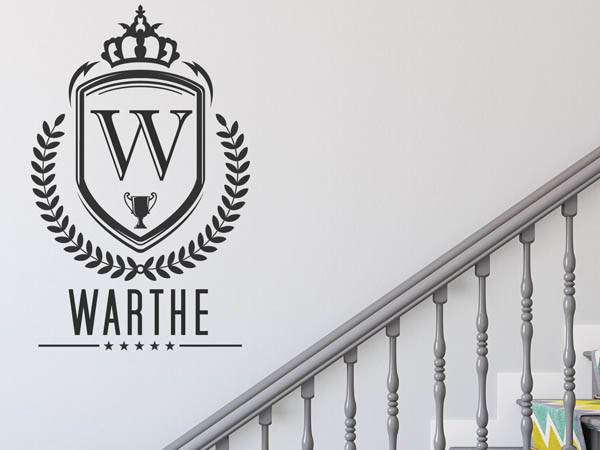 Wandtattoo Warthe Wappen