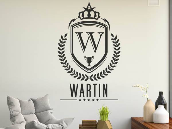 Wandtattoo Wartin Wappen
