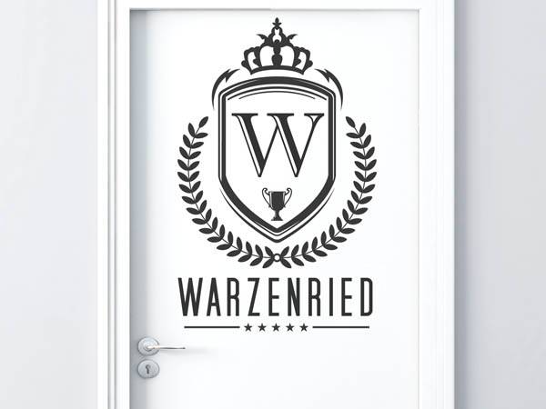 Wandtattoo Warzenried Wappen