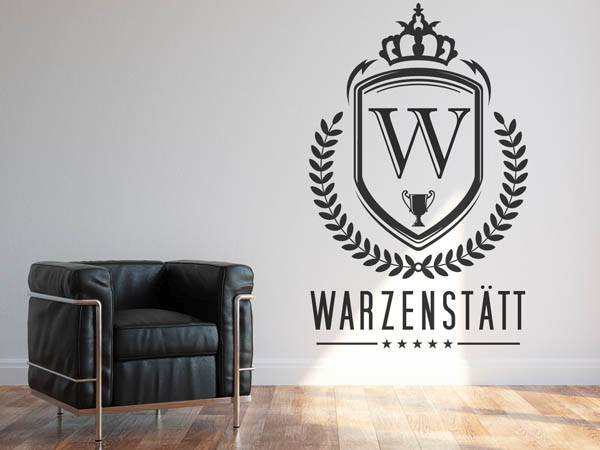 Wandtattoo Warzenstätt Wappen