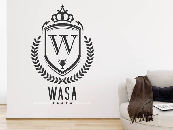 Wandtattoo Wasa Wappen