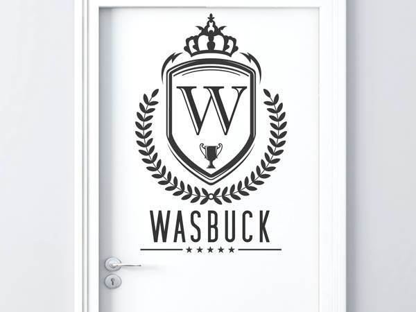 Wandtattoo Wasbuck Wappen