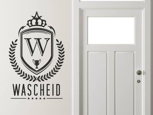 Wandtattoo Wascheid Wappen