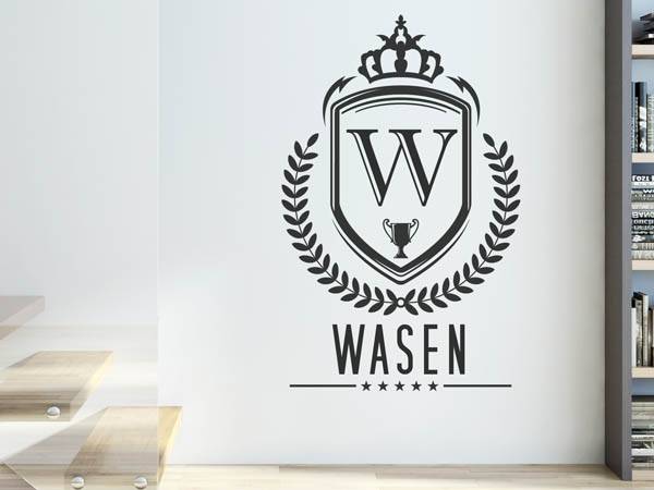 Wandtattoo Wasen Wappen
