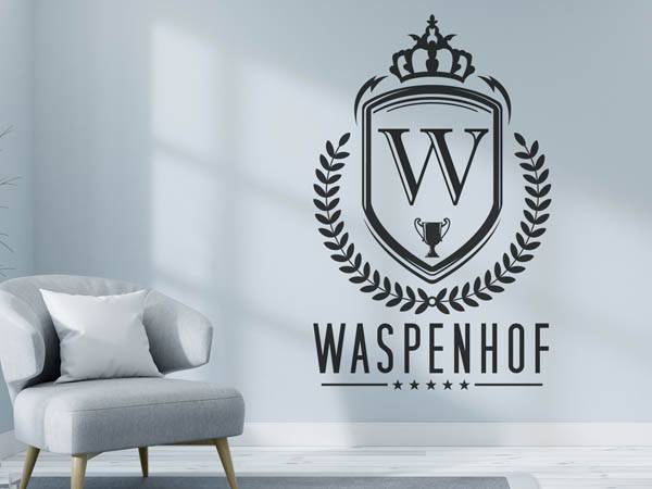 Wandtattoo Waspenhof Wappen