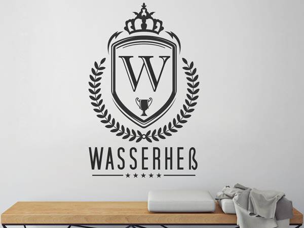 Wandtattoo Wasserheß Wappen