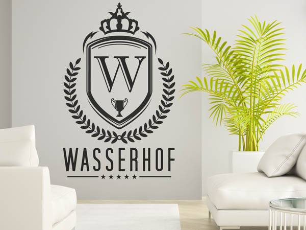 Wandtattoo Wasserhof Wappen