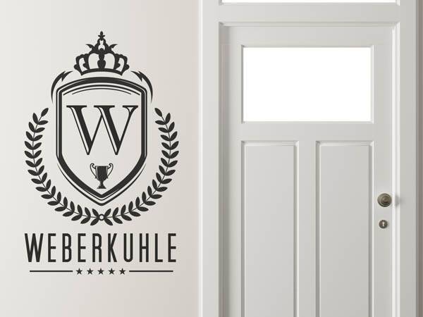 Wandtattoo Weberkuhle Wappen