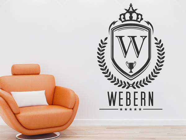 Wandtattoo Webern Wappen