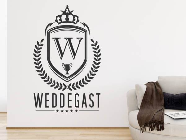 Wandtattoo Weddegast Wappen