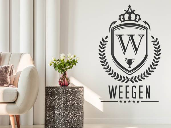 Wandtattoo Weegen Wappen