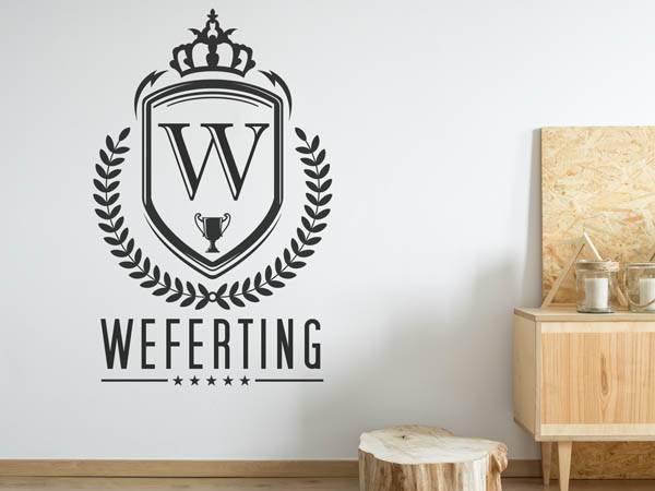 Wandtattoo Weferting Wappen