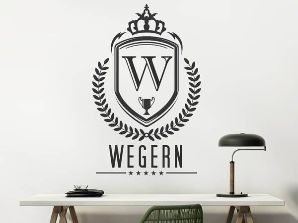 Wandtattoo Wegern Wappen