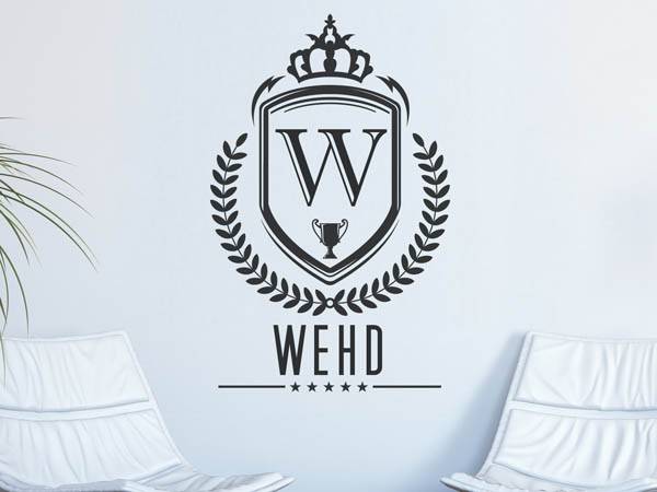 Wandtattoo Wehd Wappen