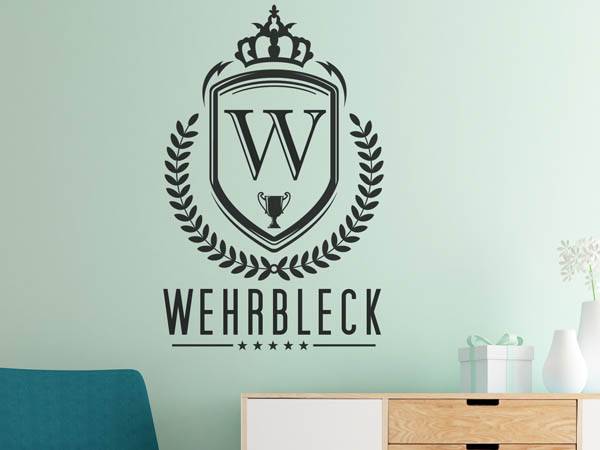Wandtattoo Wehrbleck Wappen