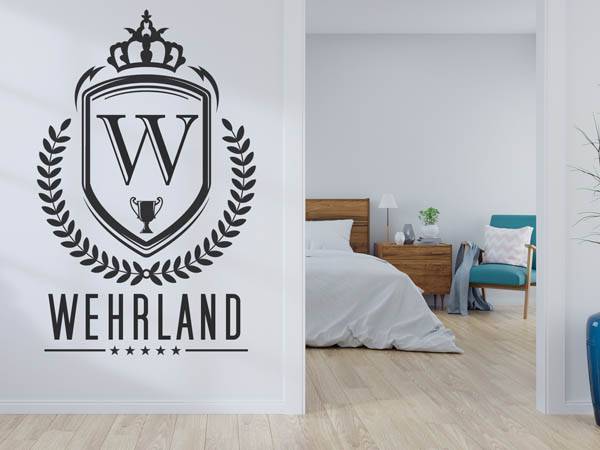 Wandtattoo Wehrland Wappen