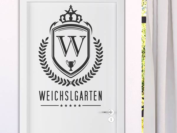 Wandtattoo Weichslgarten Wappen