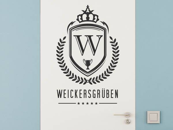 Wandtattoo Weickersgrüben Wappen