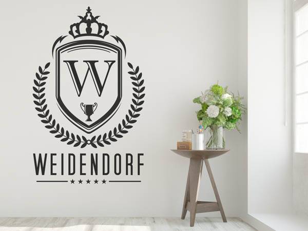 Wandtattoo Weidendorf Wappen