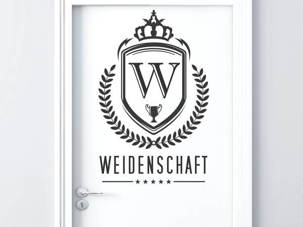 Wandtattoo Weidenschaft Wappen