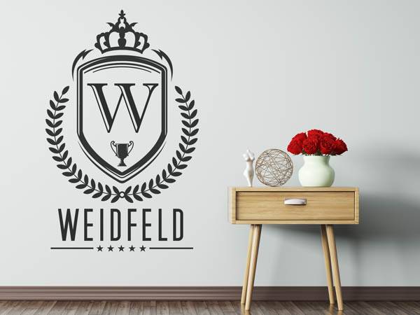 Wandtattoo Weidfeld Wappen