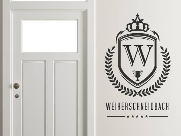 Wandtattoo Weiherschneidbach Wappen