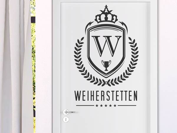 Wandtattoo Weiherstetten Wappen
