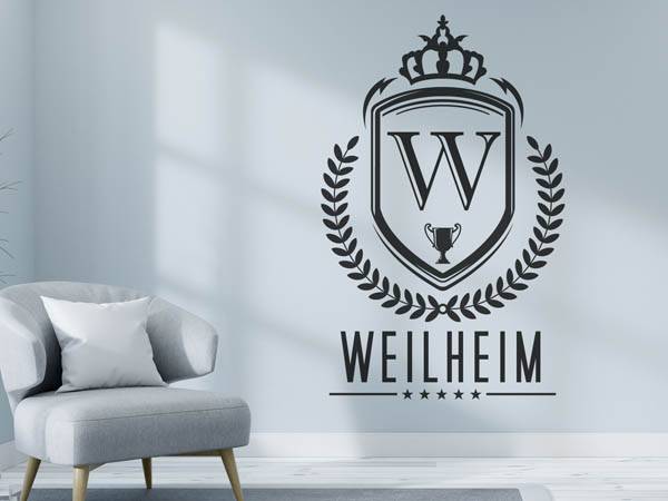 Wandtattoo Weilheim Wappen