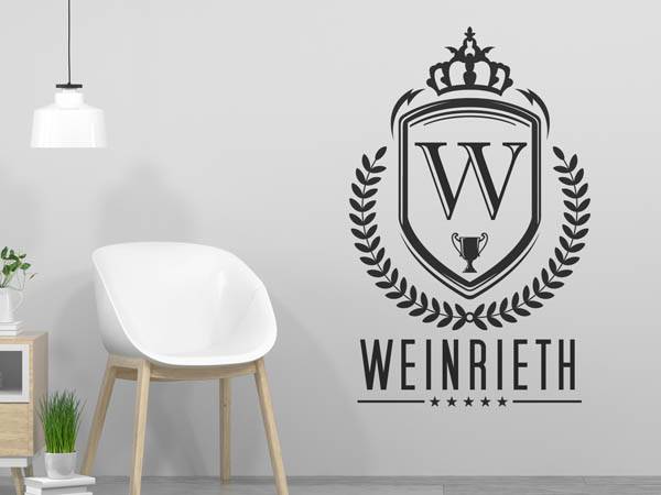 Wandtattoo Weinrieth Wappen