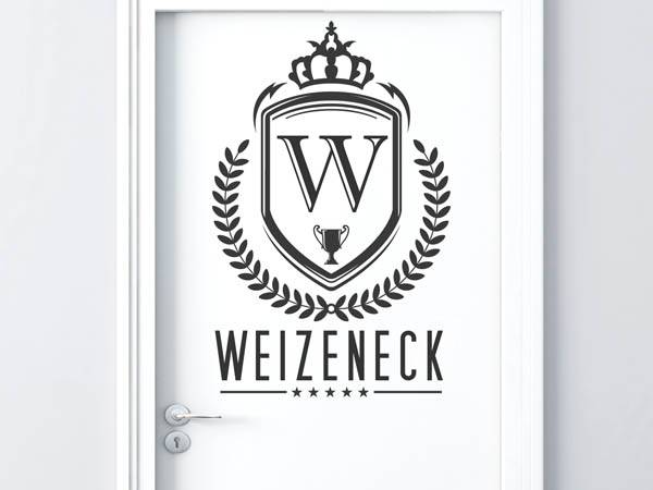 Wandtattoo Weizeneck Wappen