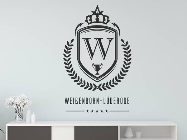Wandtattoo Weißenborn-Lüderode Wappen